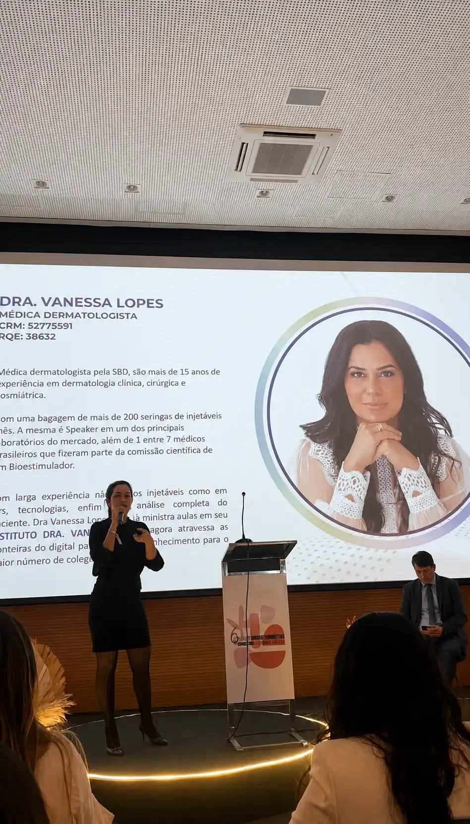 Demonstração ao vivo em congresso
